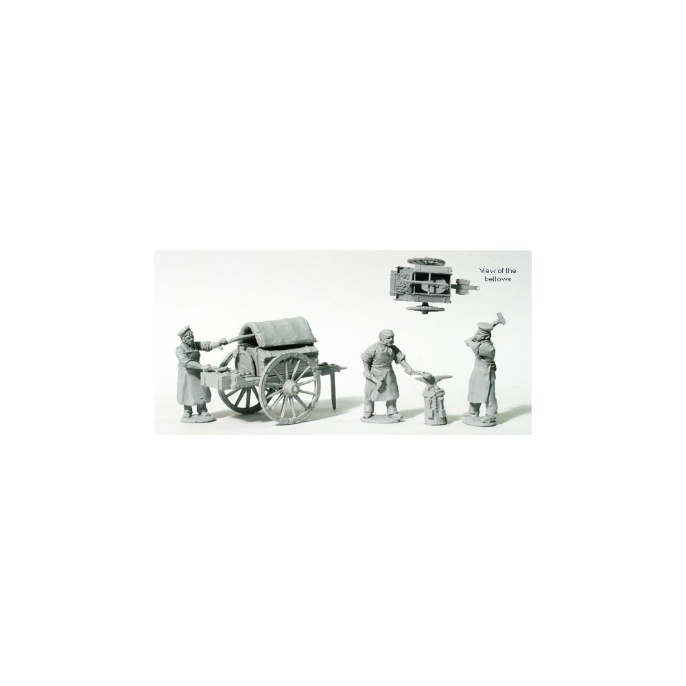 British two wheeled Forge (includes three smiths/ farriers ) British two wheeled Forge (includes three smiths/ farriers )