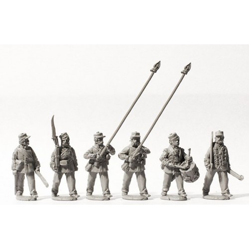 Line Infantry command marching