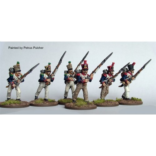 Line Voltigeurs / Grenadiers advancing high porteí