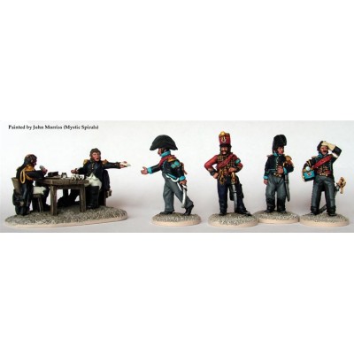 Support Staff ( 2 Imperial Guard Adjutant-commandants at a table writing orders