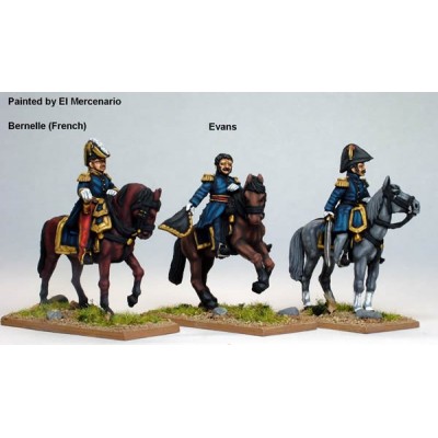 Foreign commanders (Evans and Bernelle) and a Spanish colonel