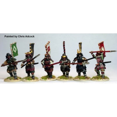 Samurai with levelled Yari