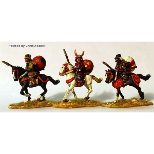 Moun.Samurai Bodyguards/ Messengers with Horo and yari