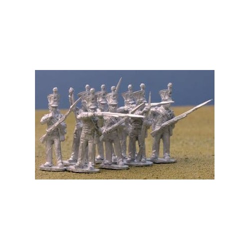 British Line Infantry, firing line, 'bell-top' shako