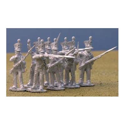 British Line Infantry, firing line, 'bell-top' shako