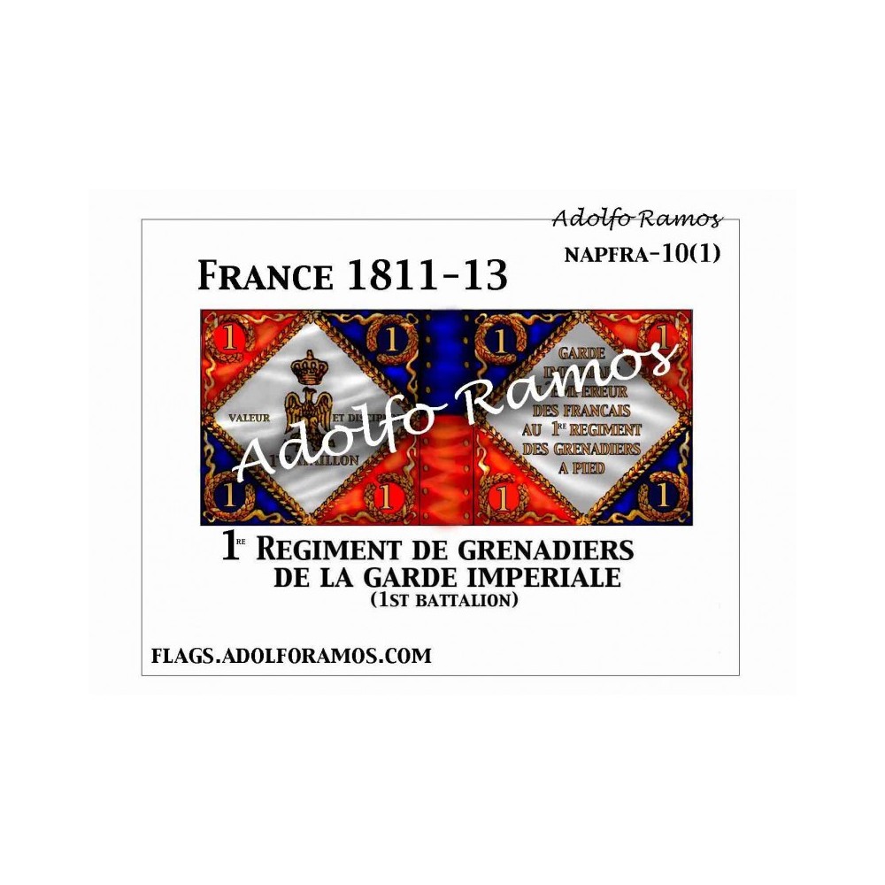 Bandera de Granaderos de la Guardia 1811-13 Bandera de Granaderos de la Guardia 1811-13