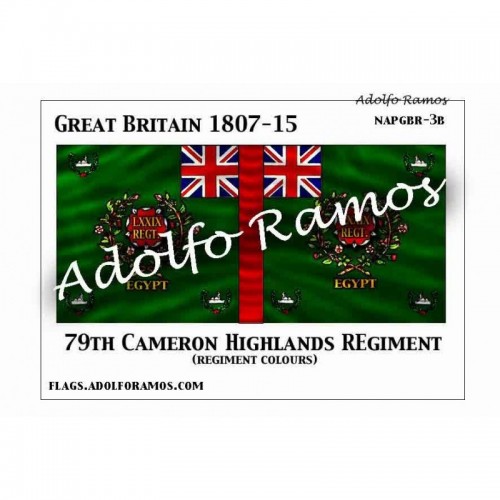 79º Regimiento Cameron Highlanders 1807-15 (Regimental Colours)