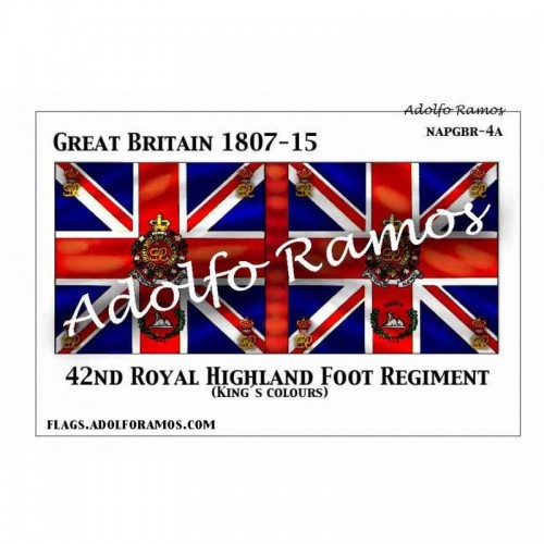 42º Regimiento Royal Highlanders 1807-15 (Kings Colours)