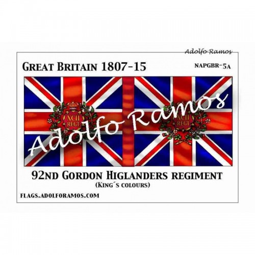 92º Regimiento Gordon Highlanders 1807-15 (Kings Colours)