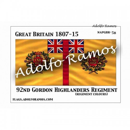 92º Regimiento Gordon Highlanders 1807-15 (Regimental Colours)