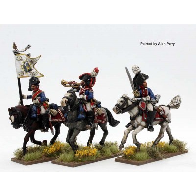 Dragoon command galloping (square saddlecloths)