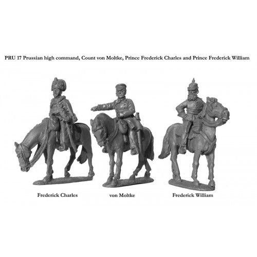 Prussian high command, Count von Moltke, Prince Frederick Charles and Prince Frederick William