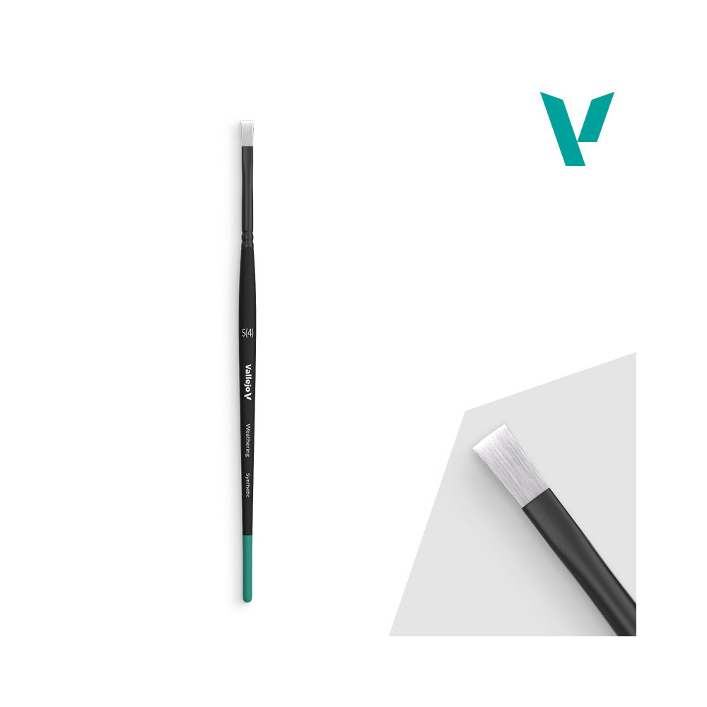 Pincel Plano Sintético Pequeño