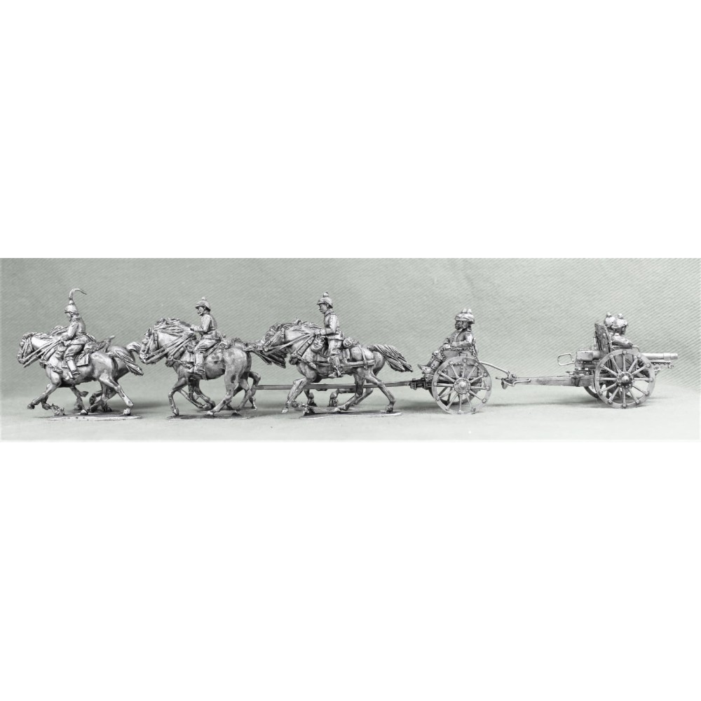 GER19 FULL MONTY 77mm Krupp gun, limber and full crew