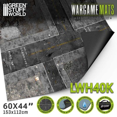 Tapete Neopreno 44x60 Ground Zero District con zonas de despliegue