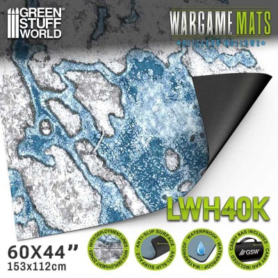 Tapete Neopreno 44x60 Blizzard Hollows con zonas de despliegue