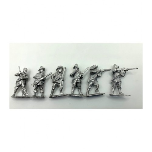 Arcabuceros disparando y recargando I