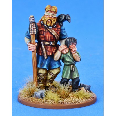SAGA Pagan Priest Four - Blind Seer & Small Boy